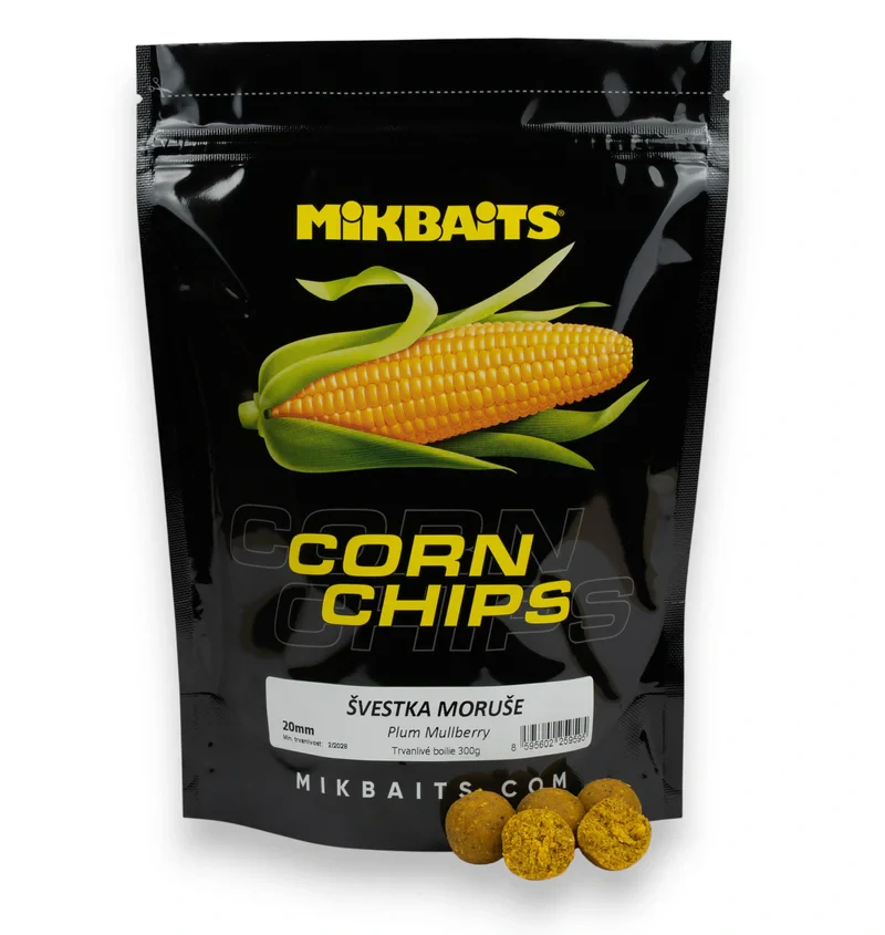 Corn Chips boilie Švestka Moruše 300g/24mm