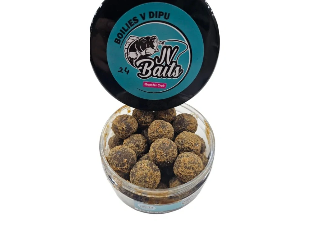 JV Baits boilies v dipu Monster Crab 300ml - 24mm