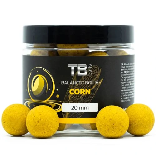 TB Baits Vyvážené Boilie Balanced + Atraktor Corn 24mm,100 g