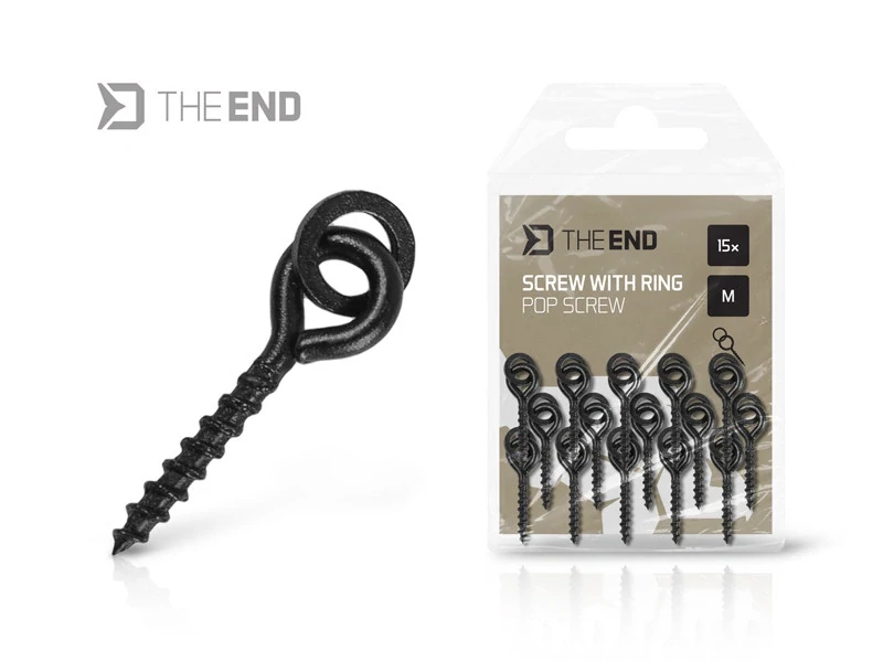 Šroub s kroužkem Delphin TheEND POP Screw / 15 ks