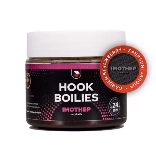 Hook boilies - zahradní jahoda 24mm, 150g