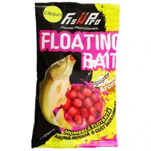Fish Pro plovoucí nástraha Puffi Floating Bait jahoda 6-10mm 15g