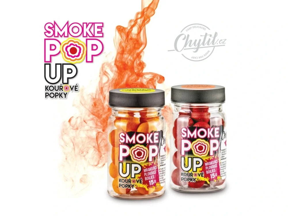 SMOKE POP-UP - plovoucí kouřové boilies - Spicy 15 mm 35 g