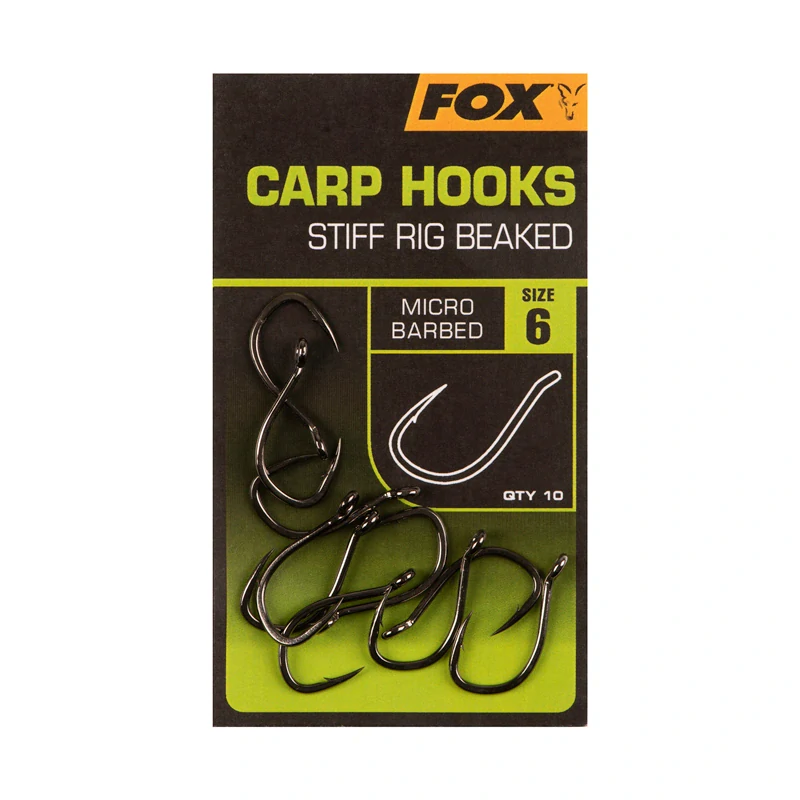 Háčky Fox Stiff Rig Beaked Carp vel.6