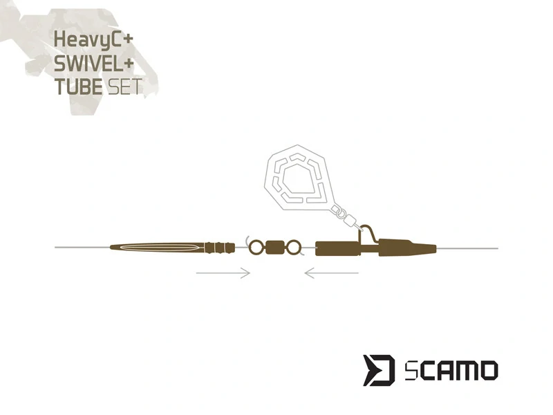 Sada Delphin sCAMO HeavyC + obratlík + trubka 5 sad