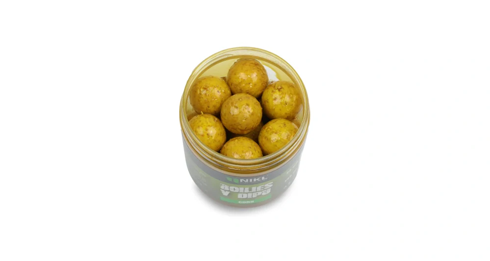 Boilies v dipu CORN 250ml,24mm