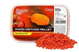 BENZAR RAPID METHOD PELLET Jahoda-krill 3,5 mm 600 g