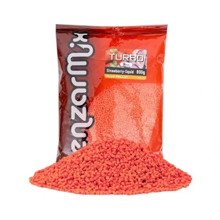 Benzar Mix Pelety Turbo 800g 3mm Jahoda - Squid