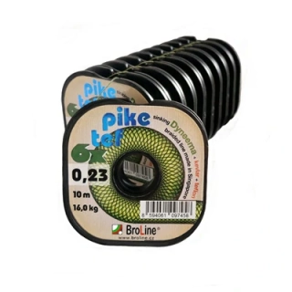PIKE-TEF 6x, olivově zelená 10m/0.14 mm 10.6 kg