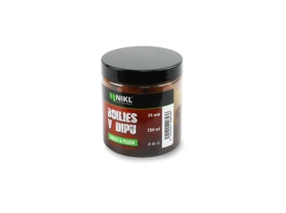 Nikl Boilies v dipu CHILLI PEACH/250ml/0,24mm