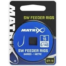  Feeder. návazec MATRIX SW FEEDER rings/ barbed/0,145mm