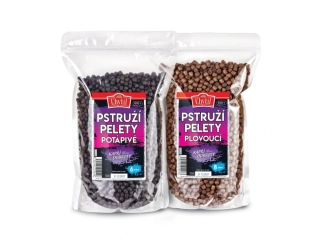 Pstruží pelety 800g Potápivé 4mm