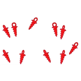 Carp Zoom POP-UP PEG(vrtáček s očkem na POP-UP boilie) 10mm 10ks - Červené