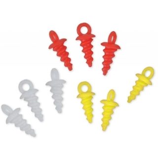 Carp Zoom POP-UP PEG(vrtáček s očkem na POP-UP boilie) 10mm 10ks - Bílé