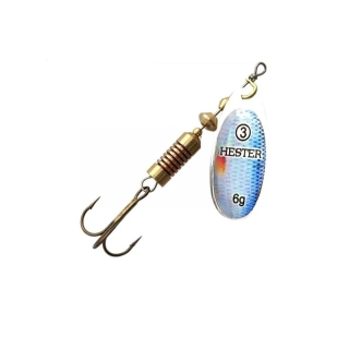  Třpytka rotačka Hester Fishing OSPREY - 3g/ vel.1/ Red Eye Bass