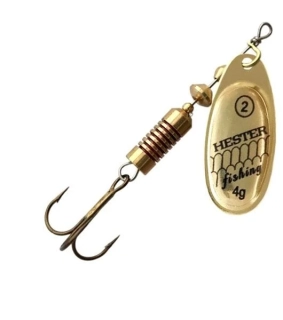 Třpytka rotačka Hester Fishing OSPREY - 4g/ vel.2/ Gold Scales
