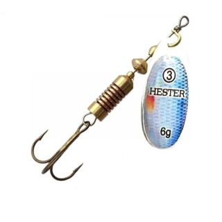 Třpytka rotačka Hester Fishing OSPREY - 4g/ vel.2/ Red Eye Bass