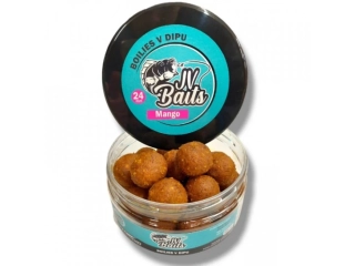 JV Baits boilies v dipu mango 300ml - 20mm