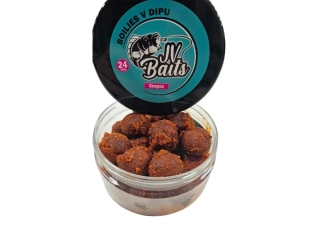 JV Baits Dipované boilies Indian Spice 24 mm 300 ml