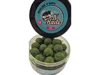 JV Baits boilies v dipu Anýz 300ml - 24mm
