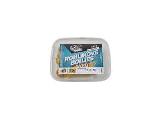JV Baits Rohlíkové boilies 14 mm, 40 g - Med