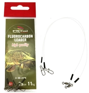 Falcon - Návazec Fluorocarbon Leader 9kg 25cm 2ks