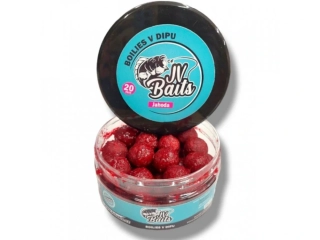 JV Baits boilies v dipu jahoda 300ml 