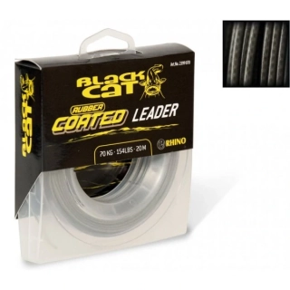 Black Cat - Šňůra Rubber Coated Leader 70kg 20m